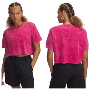 under armor cropped tee